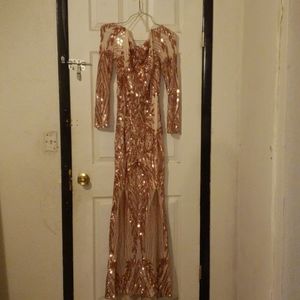 Rose gold dress